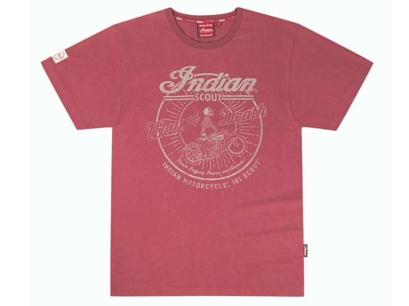 T-SHIRT UOMO ROSSA PORT INDIAN SCOUT